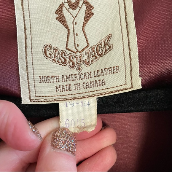 Gassy Jack Vintage 100% Genuine Leather Jacket Vintage Size 13-14 CA 03851 - Picture 3 of 6